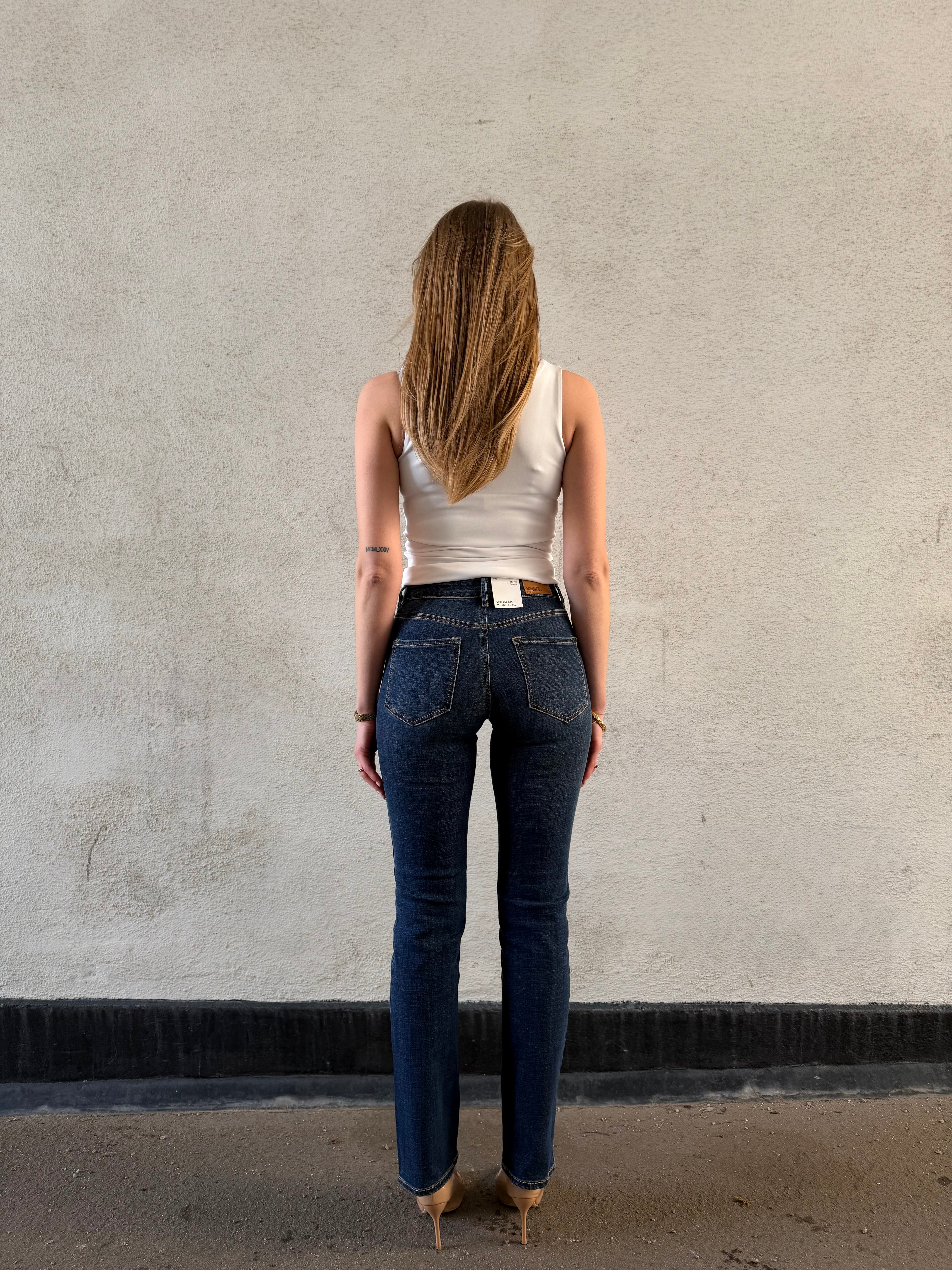 VMFLASH Jeans - Dark Blue Denim